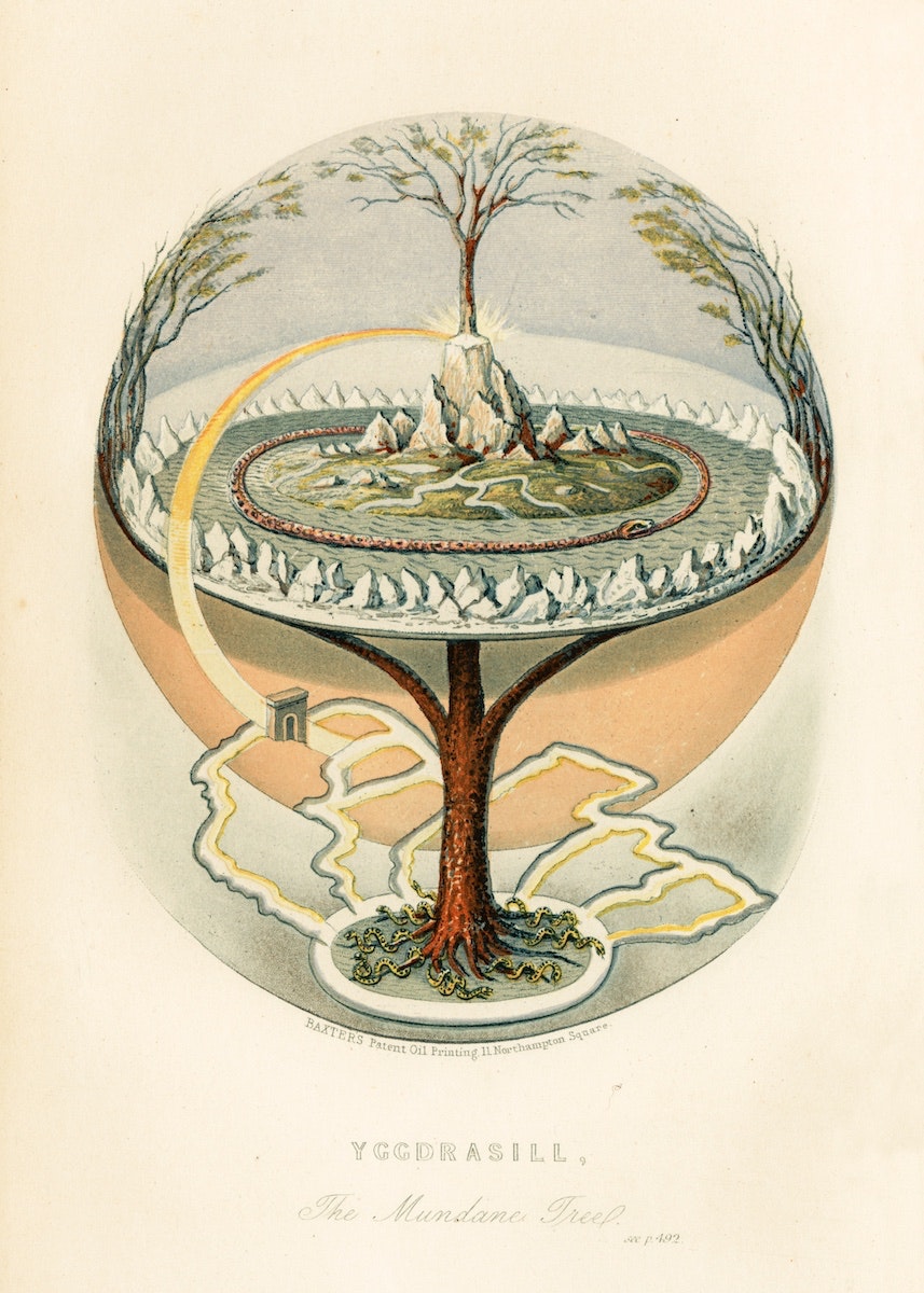 Yggdrasil, the Mundane Tree by Oluf Olufsen Bagge 1847